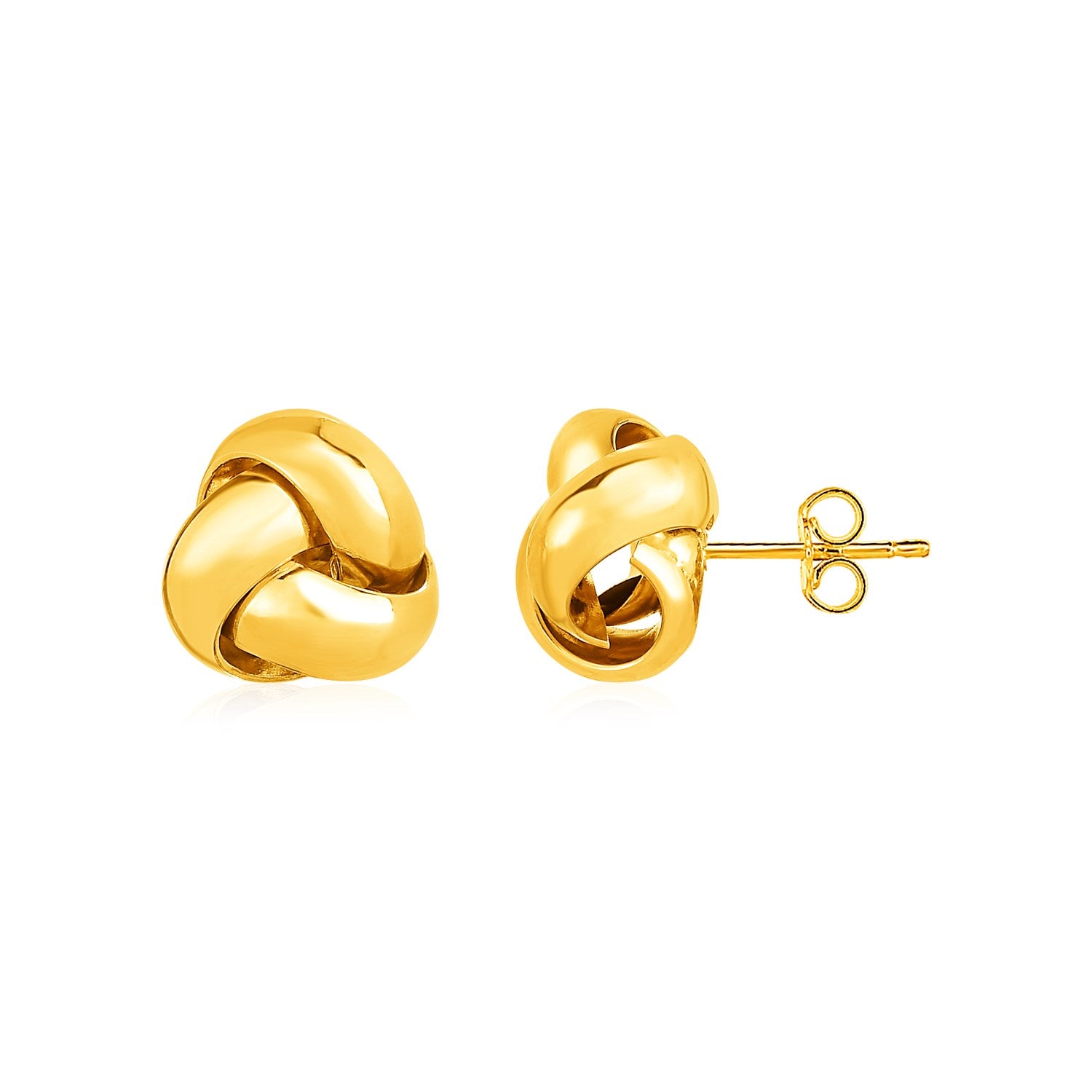 Leslie's 14kt Gold Polished Love Knot Post Earrings - Choice of 3 Color  Golds